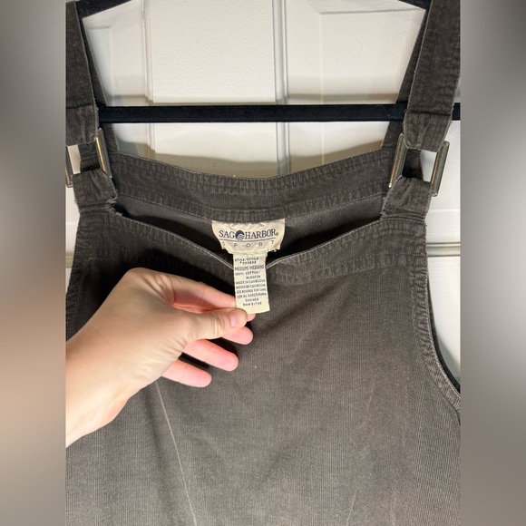 Sag Harbor Corduroy Jumper Maxi Dress, Size M - Picture 6 of 9